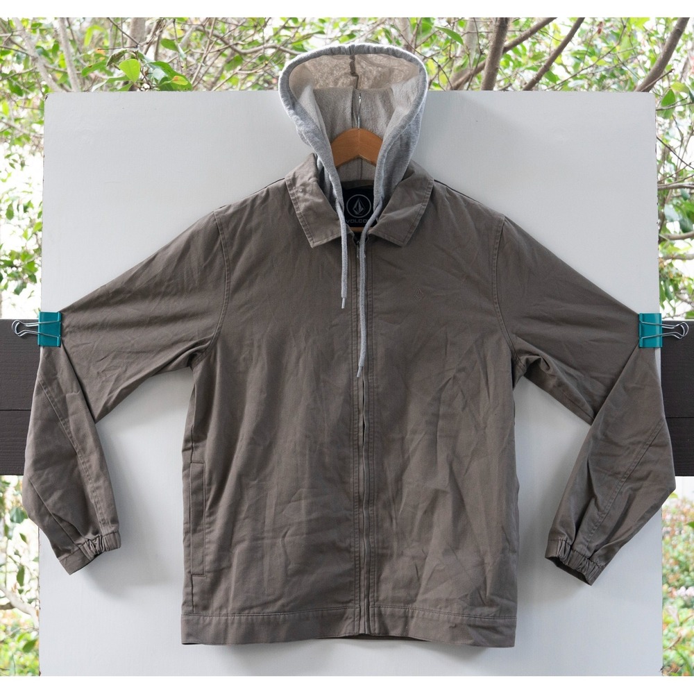 Volcom Rexton Men's Jacket Zip Up Hoodie‎ Grey Size S